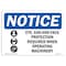Signmission OSHA Sign, Eye Ear & Face Protection, 10in X 7in Plastic, 10" W, 7" H, Lndscp, OS-NS-P-710-L-12364 OS-NS-P-710-L-12364 - alternate 1